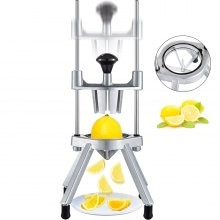 VEVOR 4-Section Commercial Easy Wedger Cuchilla de acero inoxidable Fruit Lim Slicer, Lemon Cutter para Home Bar Restaurant