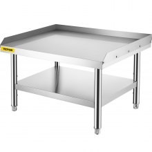 VEVOR Soporte para parrilla mesa de cocina 36 x 30 x 24 pulgadas mesa de acero inoxidable mesa de soporte para parrilla con est