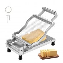 Cortador de queso VEVOR con alambre para cortar mantequilla y queso, rebanador de queso ultrafino de 0,2