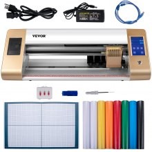 VEVOR Máquina cortadora de vinilo Plotter de corte de alimentación de papel máx de 18 in / 450 mm impresora de pantalla Lcd de