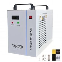 Enfriador de agua industrial VEVOR CW5200DG, 8.5L 1400W 0.93HP El enfriador de agua enfría 5200 BTU / Hora Enfriador de agua po