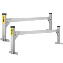 Portaescaleras de techo universal VEVOR, apto para furgonetas de 6.2'-8.3' de ancho, portaescaleras de remolque de aluminio aju