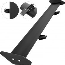 Alerón de ala GT Universal VEVOR, alerón trasero de aluminio ligero de 43,3 pulgadas, escotilla de una sola cubierta ajustable