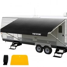 Toldo VEVOR RV de 17 pies, tela de repuesto para toldo de 16 pies y 2 pulgadas, vinilo impermeable de grado premium, tela de re