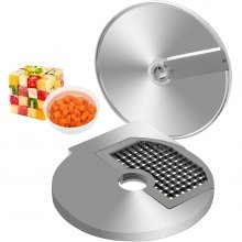VEVOR Cubicing Grid 0.4"x0.4" Dices, Disco cortador de vegetales 420 Cuchillas de acero inoxidable, Accesorio para cortador de