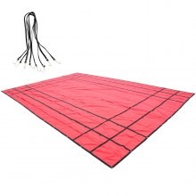 Lonas de cama plana VEVOR, lona de camión de cama plana de 18 oz, lona de madera de polietileno de 16 x 24 pies, lona de remolq
