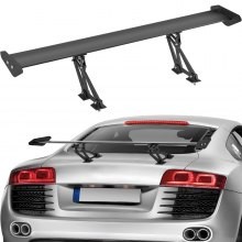 Alerón de coche VEVOR GT Wing, alerón universal de 43,3 pulgadas con una sola cubierta, aluminio ligero ajustable, alerón trase