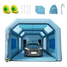 VEVOR Cabina de Pintura Inflable, Cabina de Pintura Inflable de 28x16x11 Pies, Alta Potencia 750W+950W Sopladores Tienda de Cab