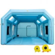 Cabina de pintura inflable portátil VEVOR, cabina de pintura inflable de 26 x 15 x 10 pies, tienda de campaña de pintura para c