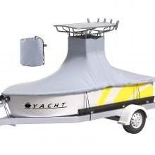 VEVOR T-Top Boat Cover, apto para barcos de 22'-24', Heavy Duty 600D Marine Grade Oxford Hard Top Cover, resistente a los rayos