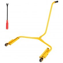 VEVOR Tire Dolly 450 LBS Capacidad de carga Rueda Dolly Camión Neumático Rueda Dolly Carro de servicio pesado Herramienta de el