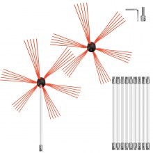 Kit de Deshollinamiento Limpieza de Chimenea 33FT Sooteater Kit de Limpieza de Chimenea