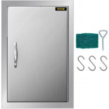 VEVOR Puerta de Cocina al Aire Libre Puerta de BBQ de 36 x 50 cm Acceso Simple